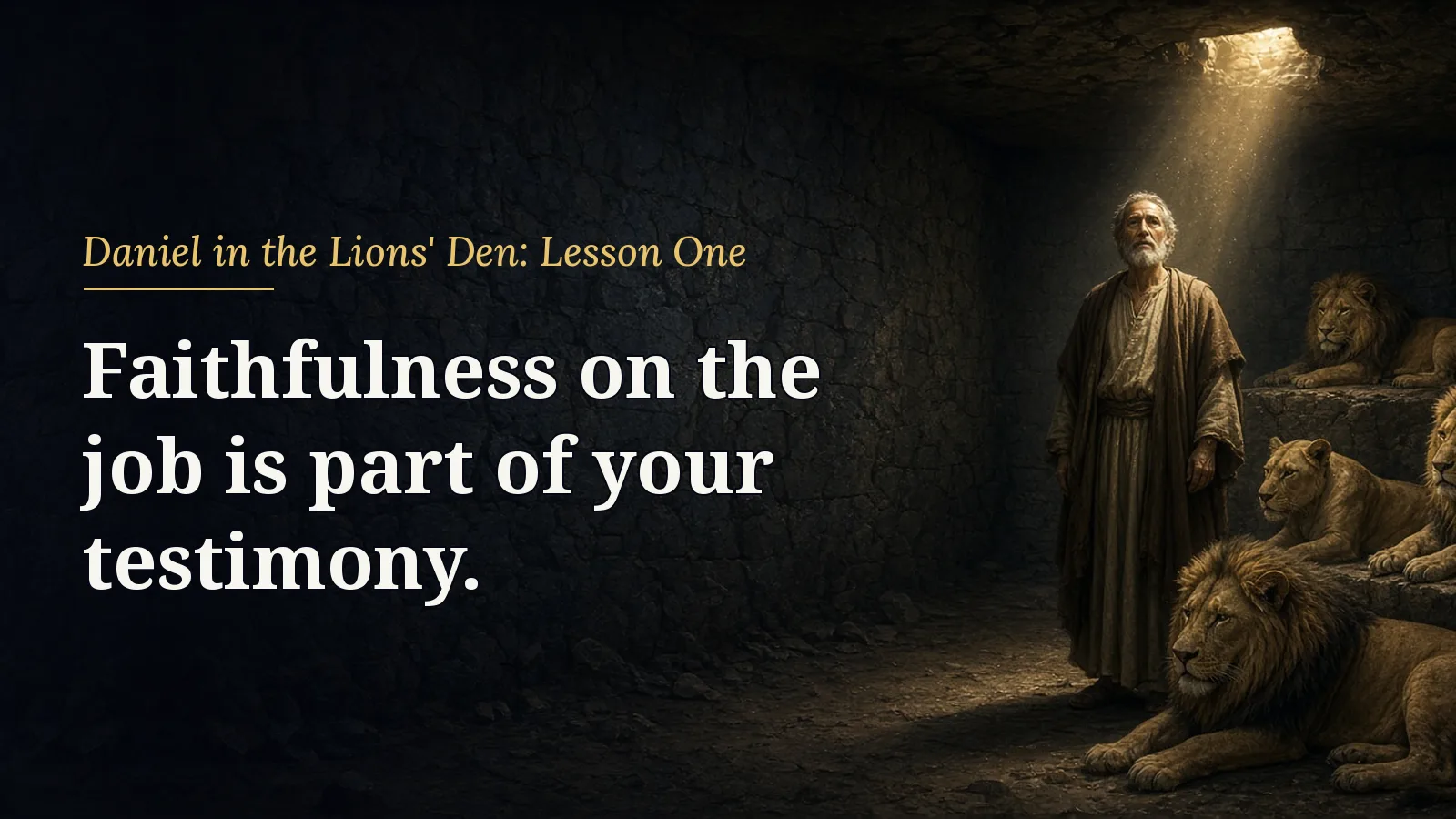 Daniel in the Lions' Den