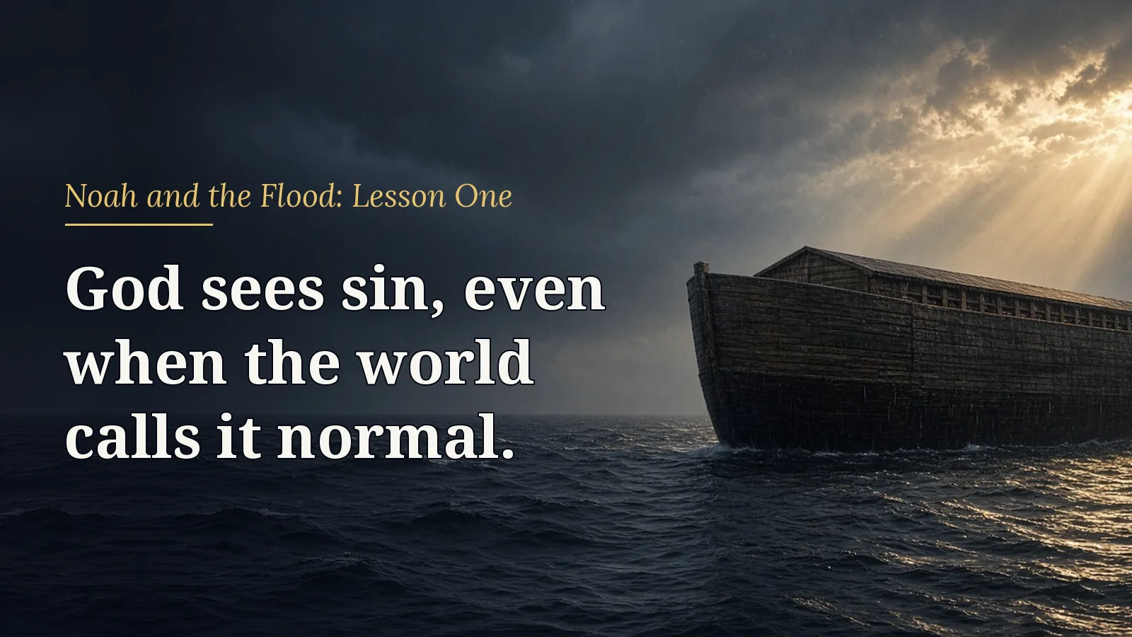 Noah and the Flood