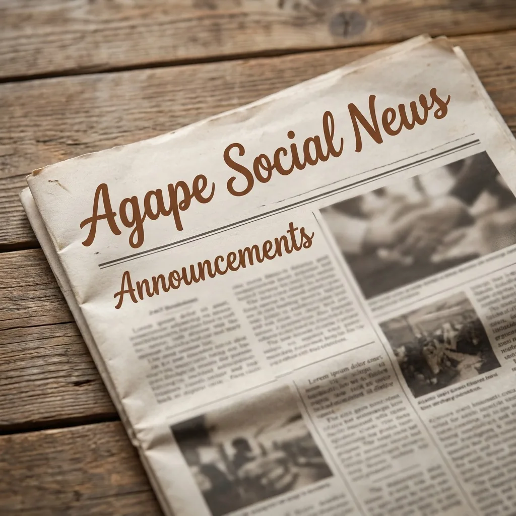 Agape News and Announcements cover